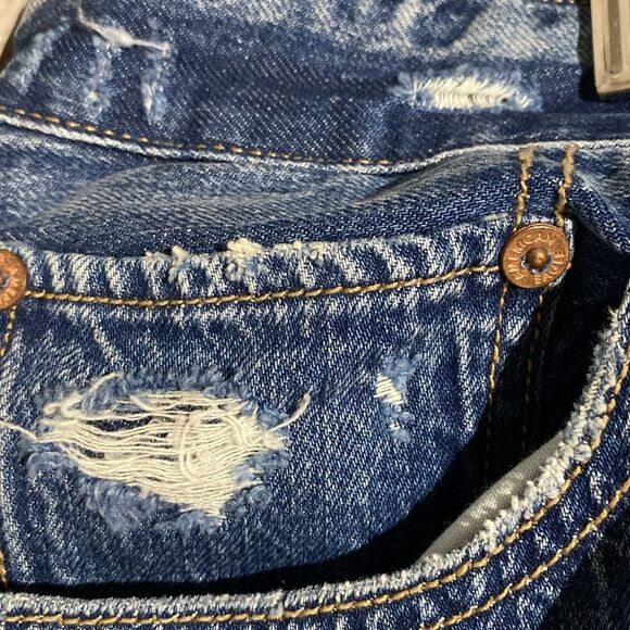 NWT American Eagle Distressed Jean Shorts Size 18 - Picture 7 of 9